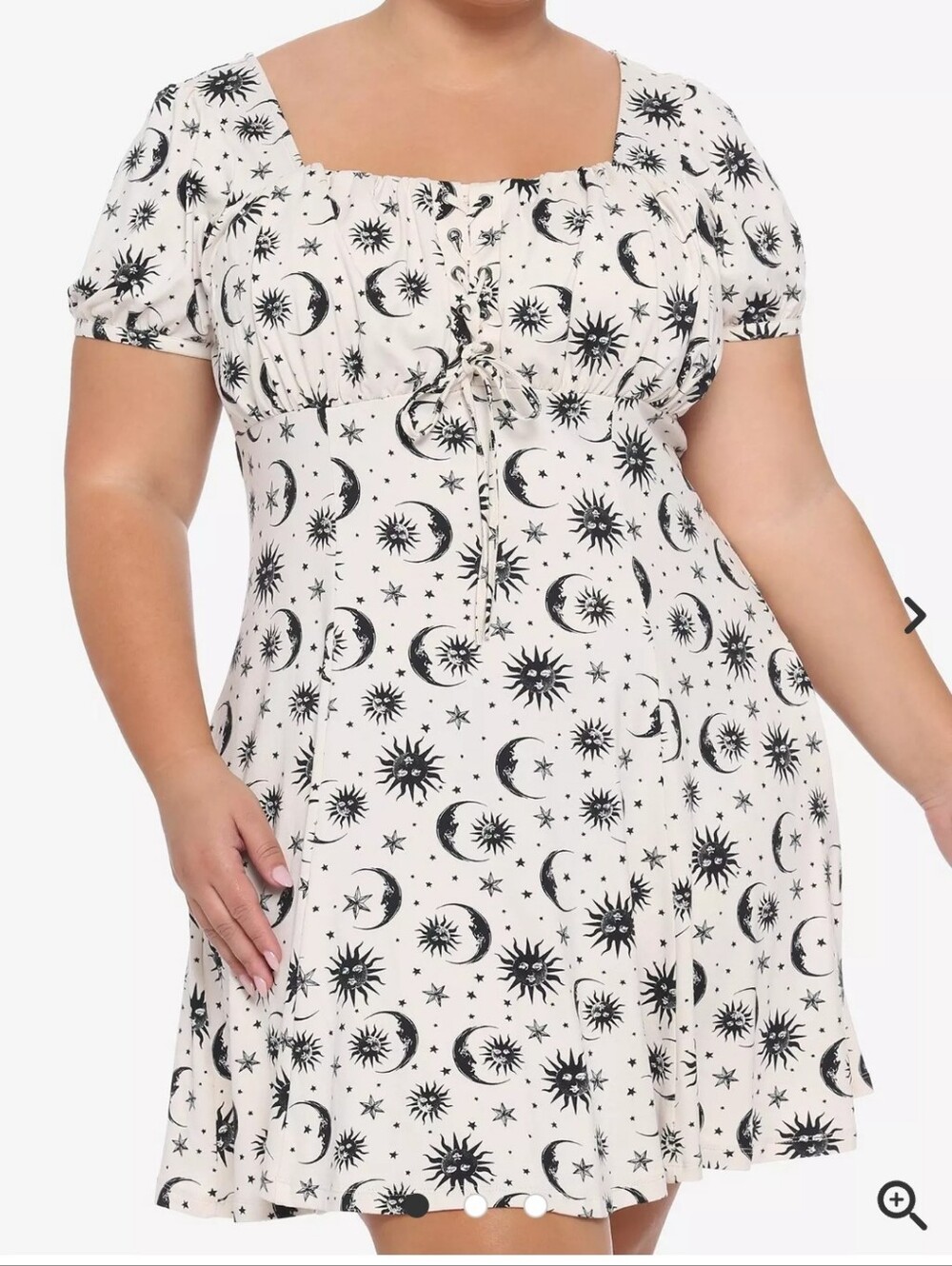 Hot Topic Celestial Sepia Empire Dress XL